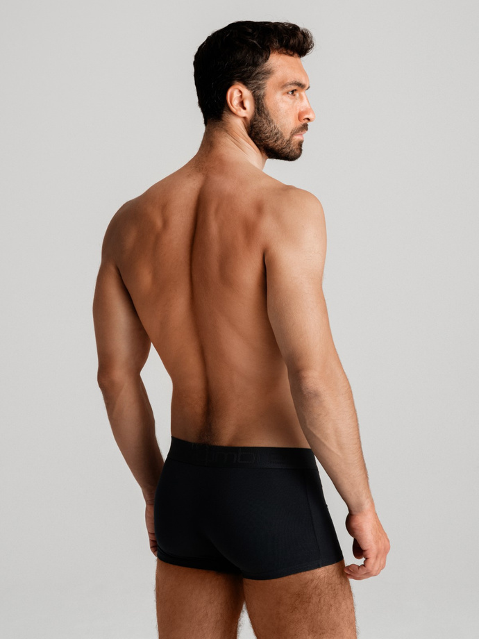 Men's cotton boxer shorts with logo - 3-pack mix V2 OM-UNBO-0105