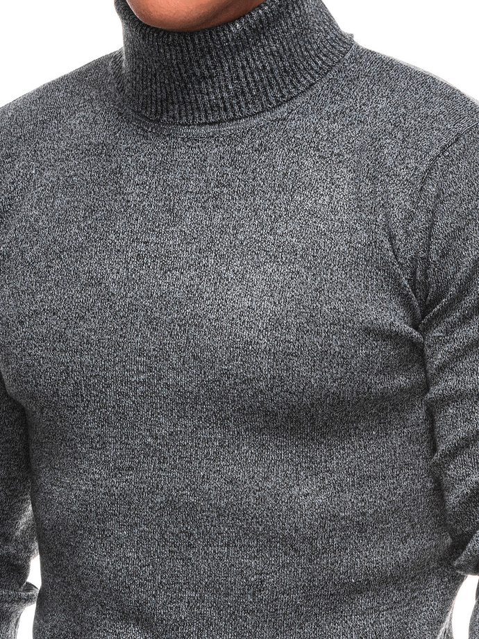 Men's turtleneck sweater E249 - grey