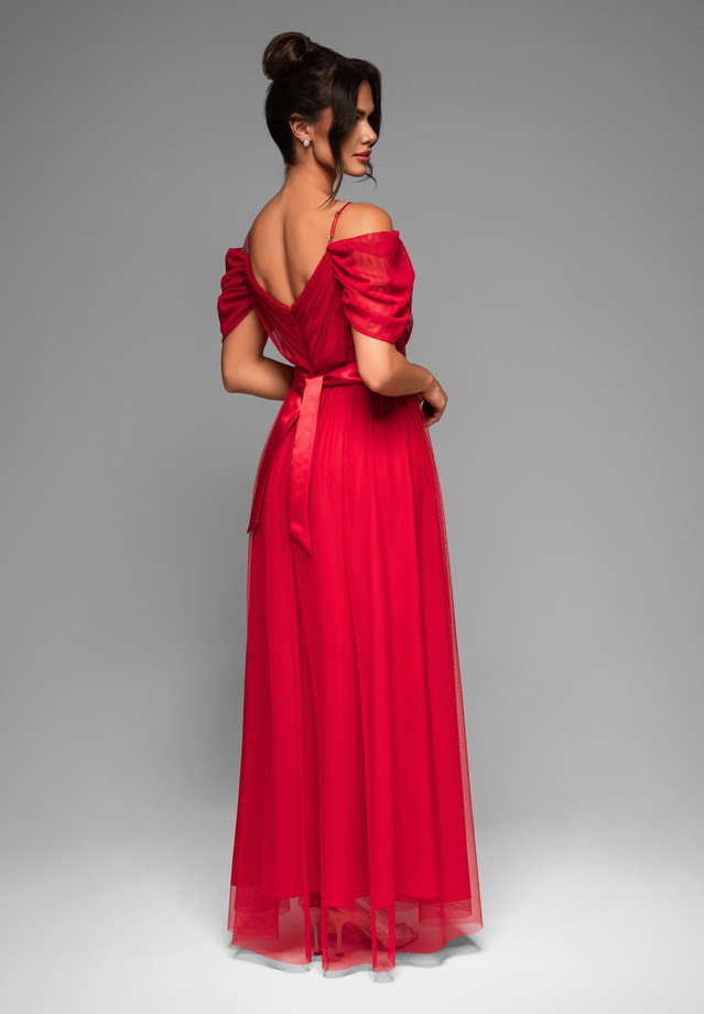 Evening dress LA-OM-DLR012 - red