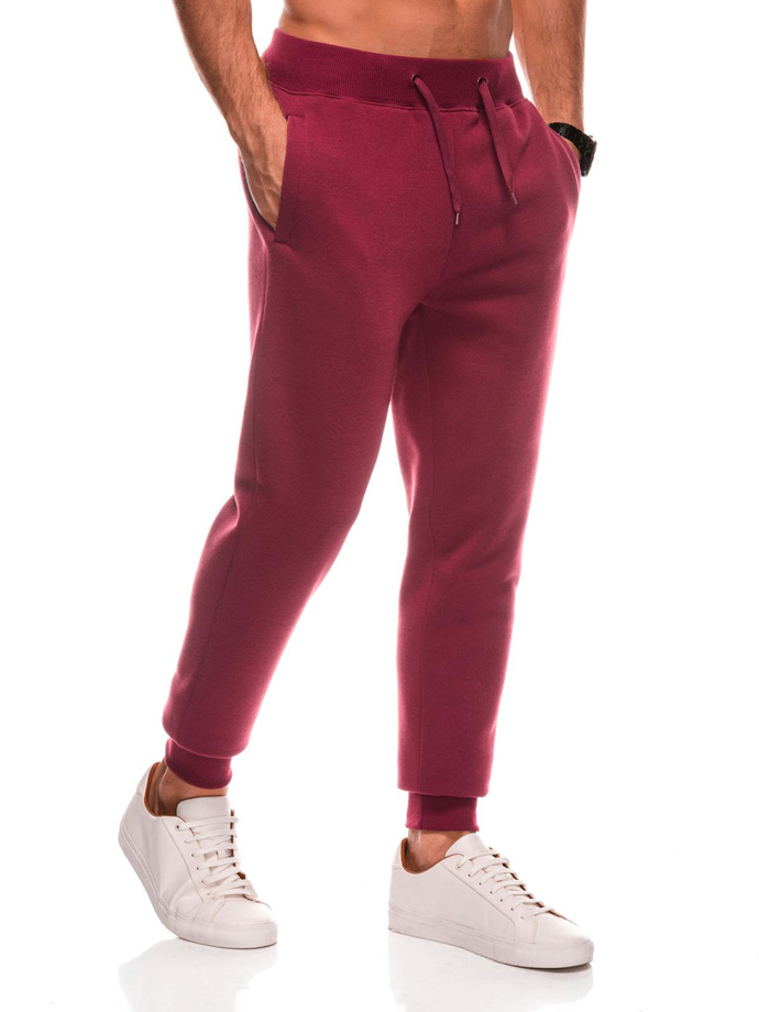 BASIC men's uniform sweatpants joggers - maroon V7 EM-PABS-0108