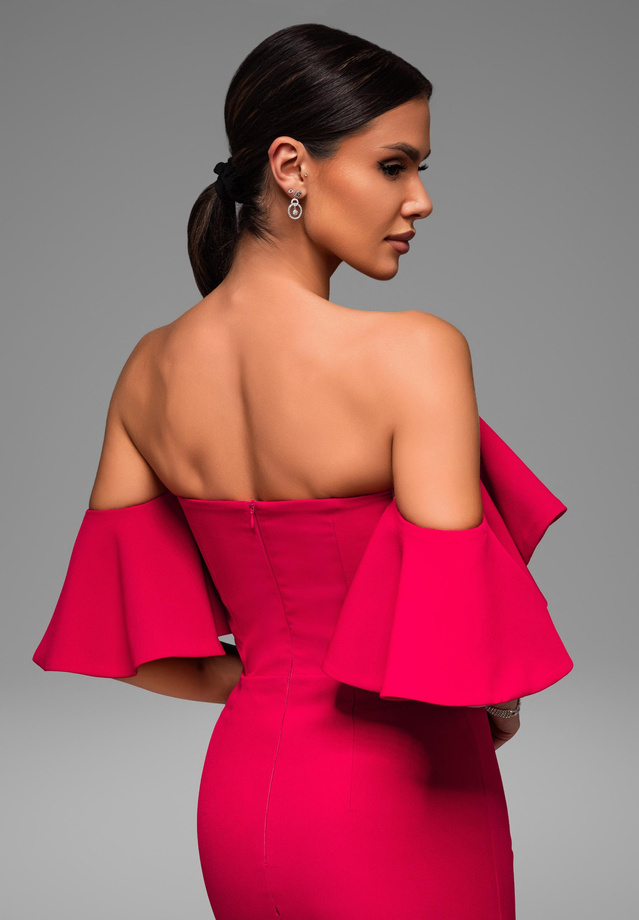 Evening dress LA-OM-DLR065 - red