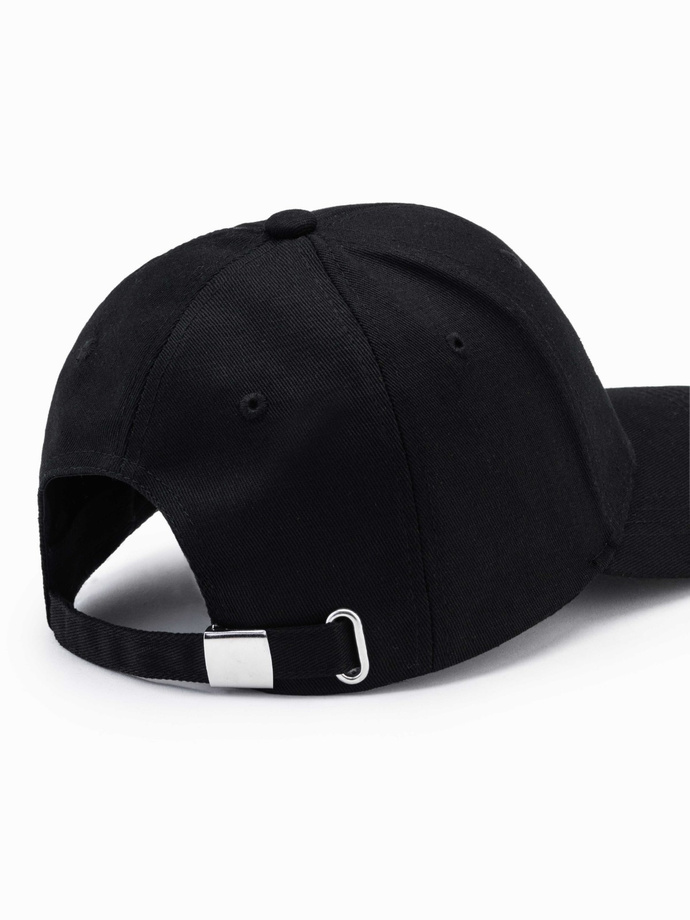 Czapka męska z daszkiem H177 - czarna