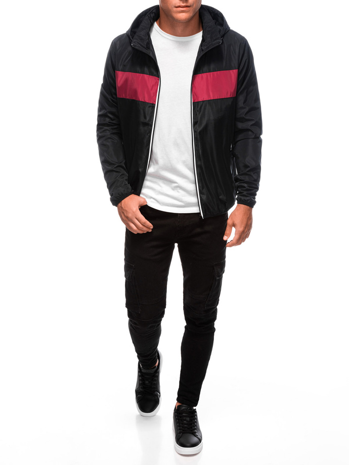 Men's mid-season jacket C628 - black