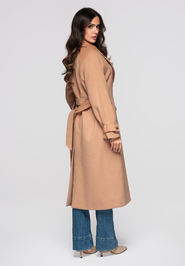 Płaszcz damski LARICA OW-COLC-0111 v1 - camel