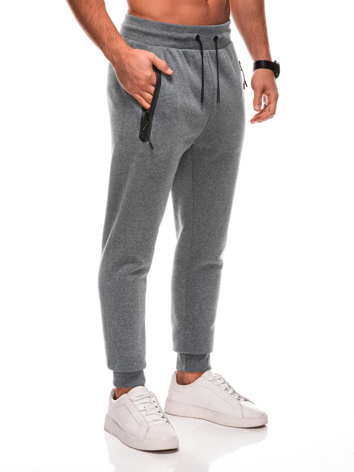 Men's BASIC uniform sweatpants - graphite melange V-7 EM-PABS-0104