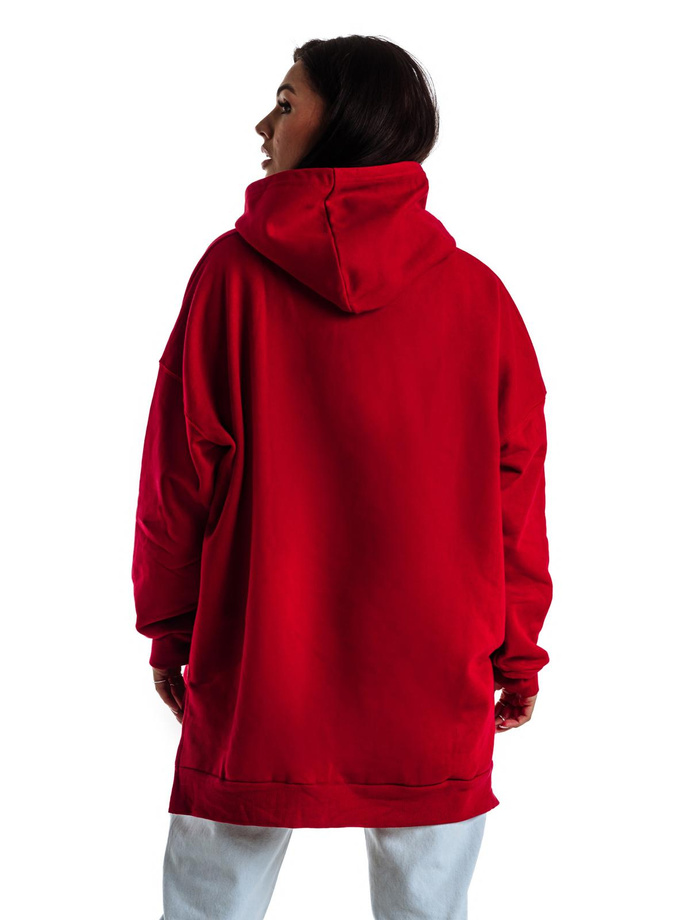 Women's hooded sweatshirt TLR043 - red