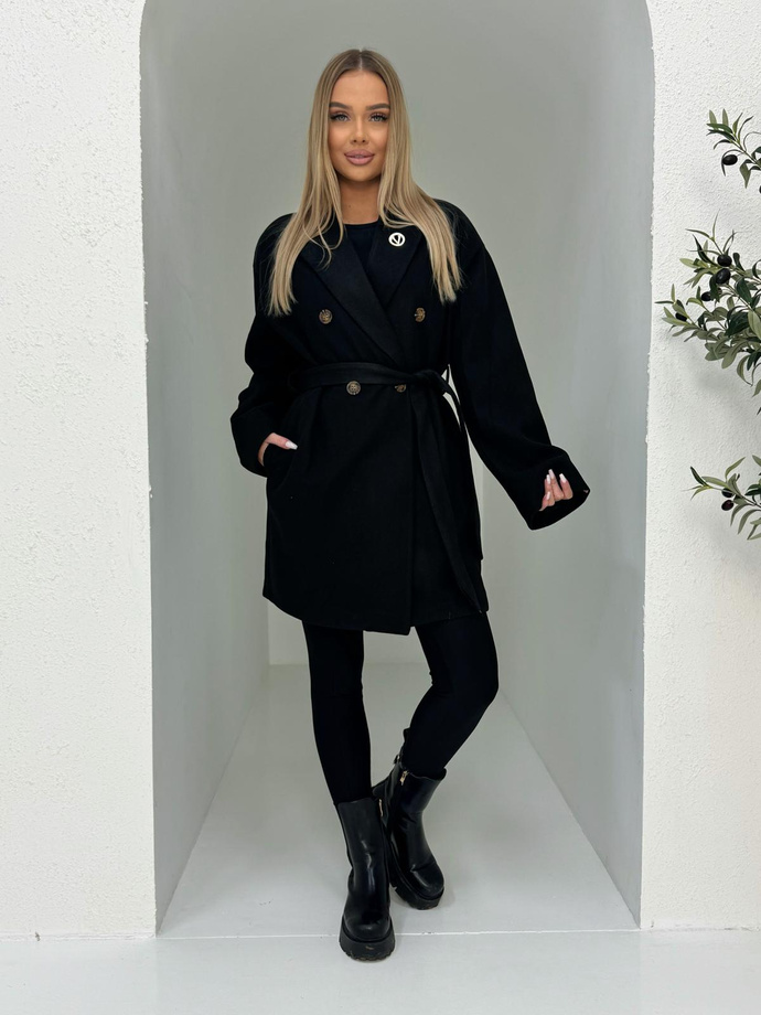 Fashionable women's coat CLR039 - black