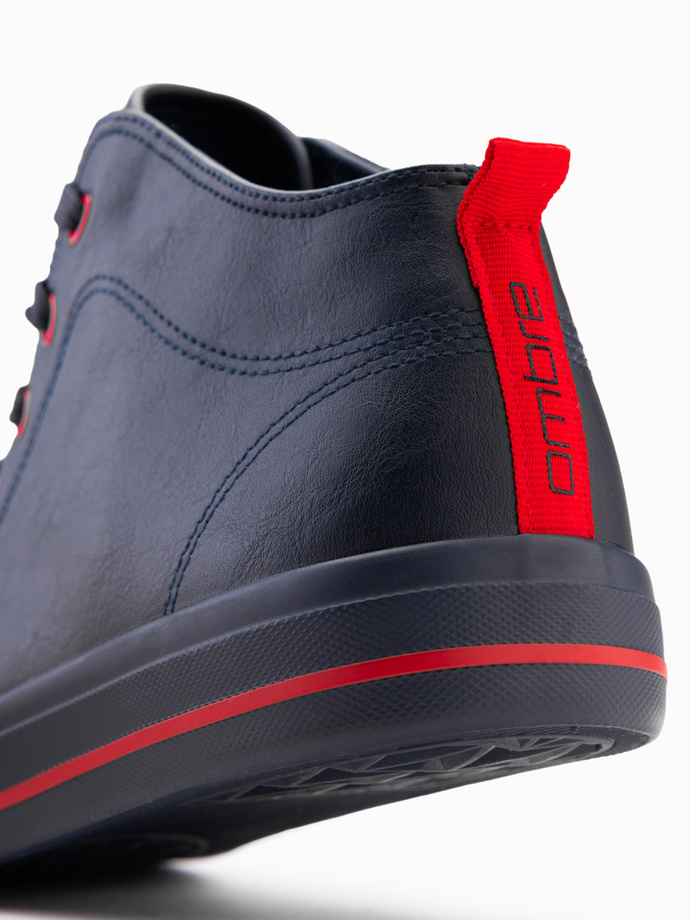 Men's contrast sneakers with raised upper - navy blue V2 OM-FOTH-0121