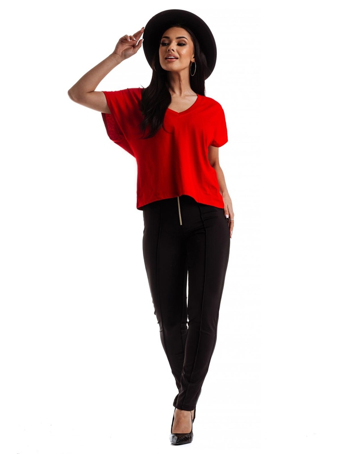 Women's unprinted t-shirt SLR087- red