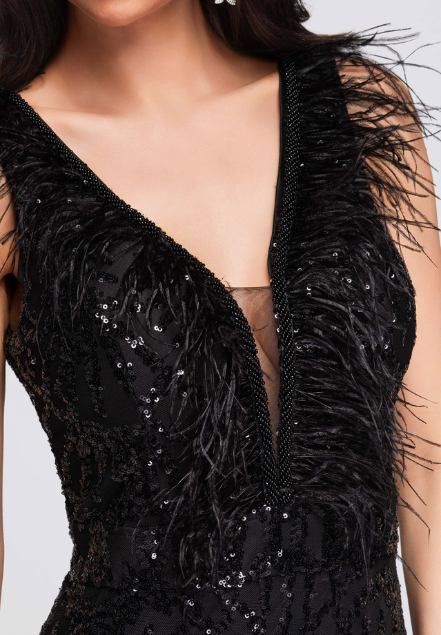 Evening dress LA-OM-DLR289 - black