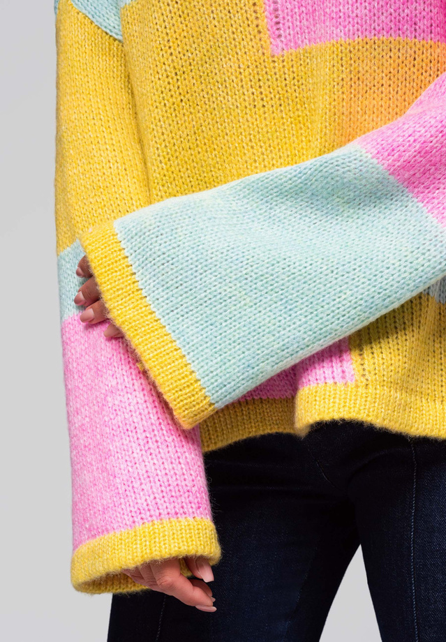 Women's sweater LW-SWSW-0108 - yellow/mint