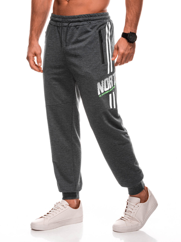 Men's sweatpants P1507 - dark grey