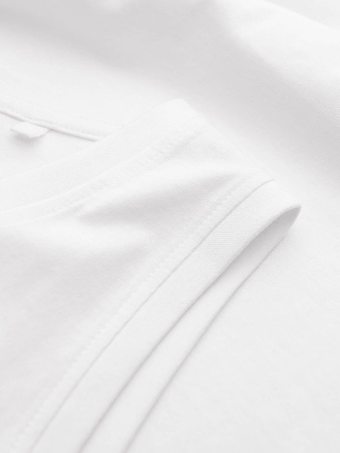 Men's BASIC cotton tank top - white V1 OM-TSBT-0192