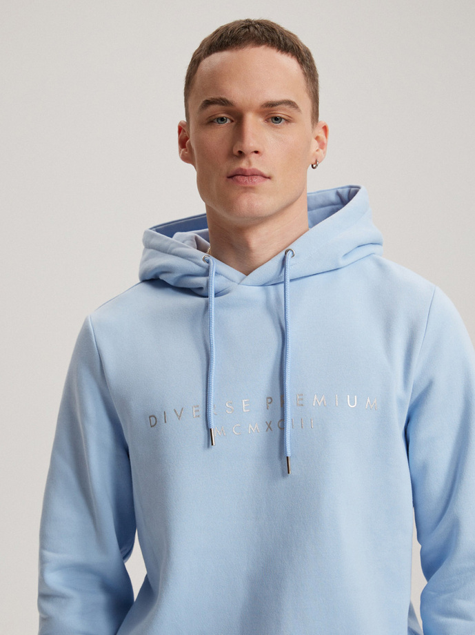 Bluza męska PRM HD 023 B1578 - niebieska