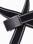 Men's bi-colored belt - black A028