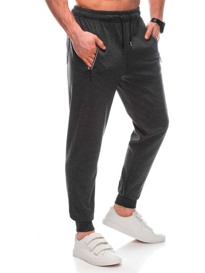 Men's sweatpants P1434 - dark grey