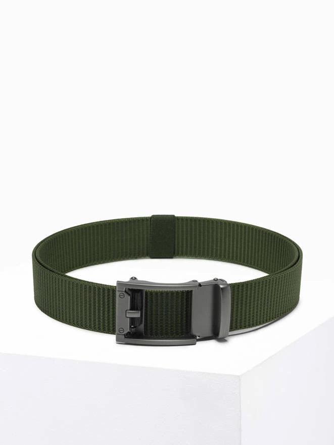 Men's belt A827 - khaki