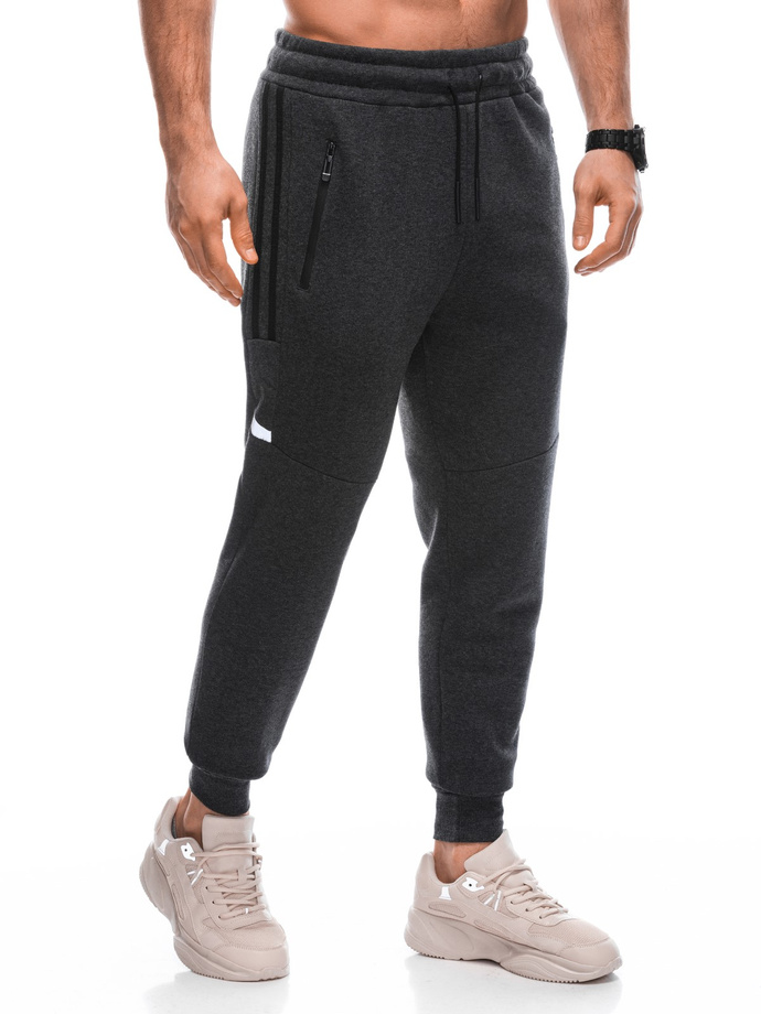 Men's sweatpants P1451 - dark grey