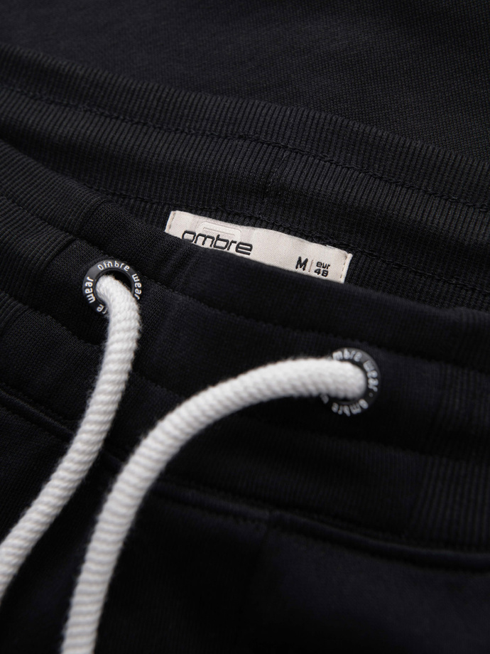 Men's jogger sweatpants - black V5 OM-PABS-0173