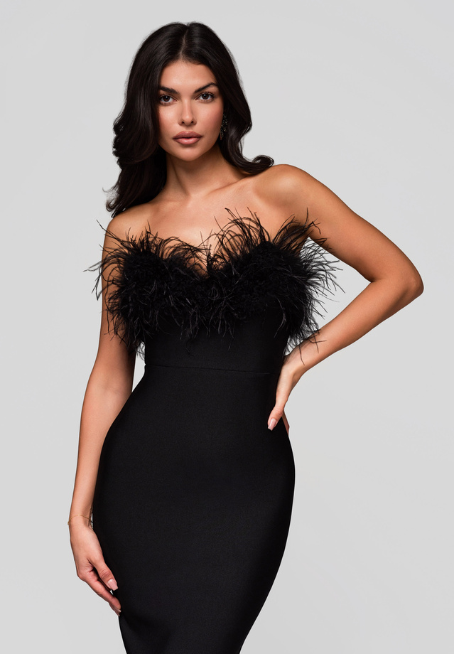 Evening dress LA-OM-DLR239 black