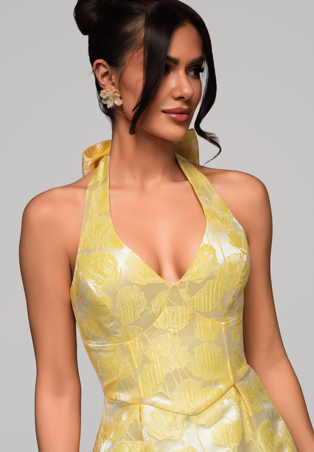 Evening dress LA-OM-DLR083 Regular Fit green