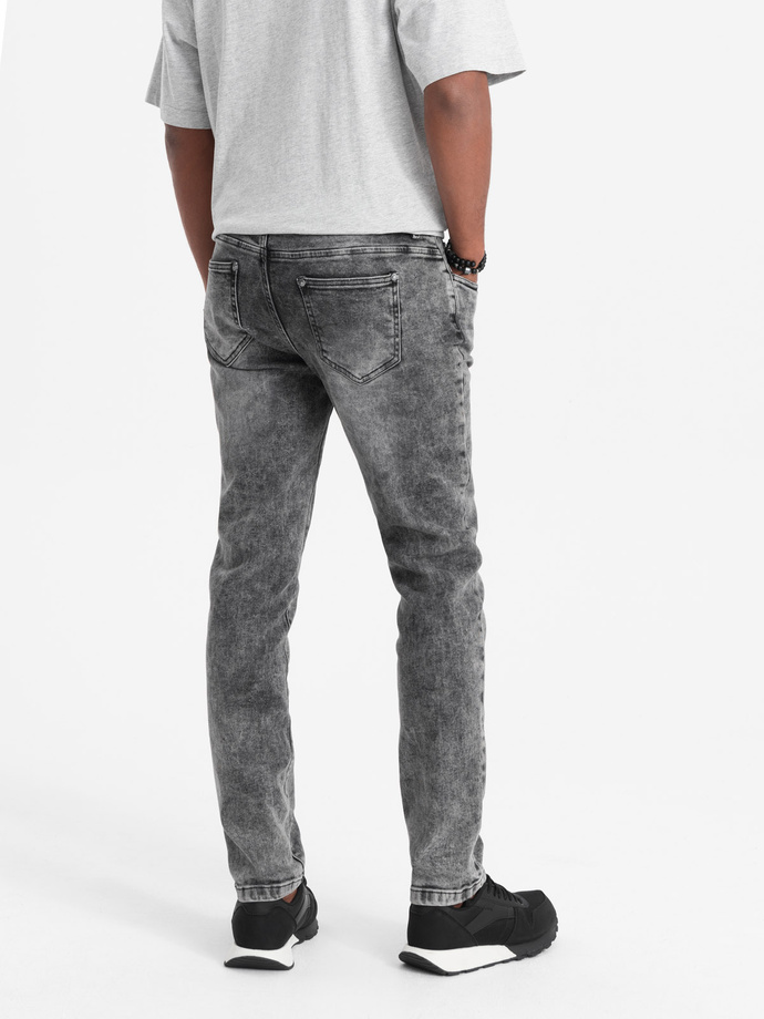 Spodnie męskie jeansowe SLIM FIT - szare V4 OM-PADP-0110
