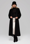 Women's wool coat LARICA OW-COLC-0106 v1 - black