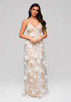 Evening dress LA-OM-DLR203- beige