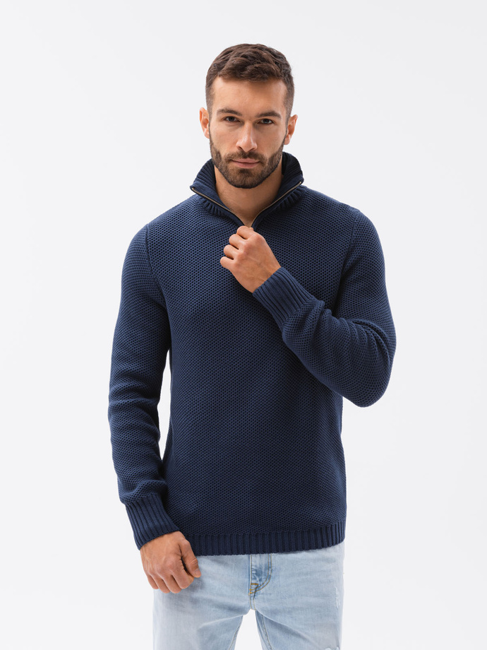 Men's sweater - dark blue E194