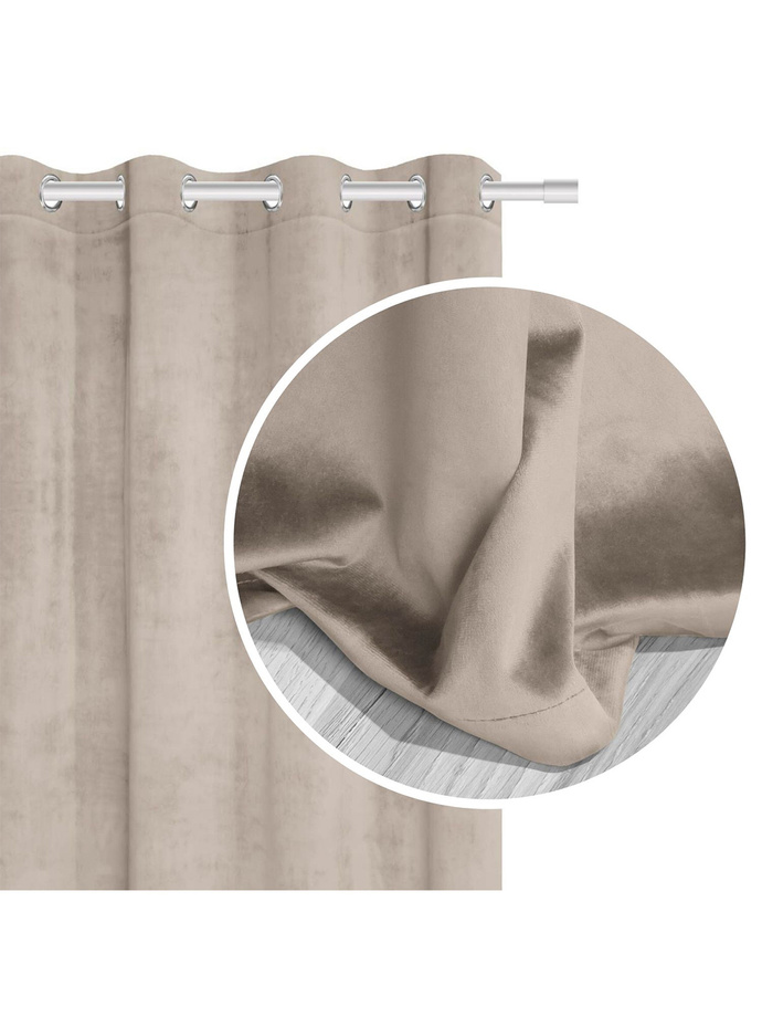 Velor curtain Soft Velvet 140x250 A495 - beige