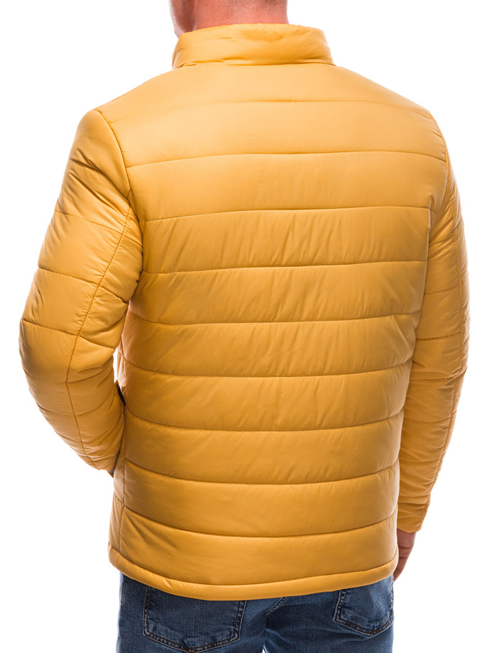 Men's mid-season quilted jacket C526 - mustard