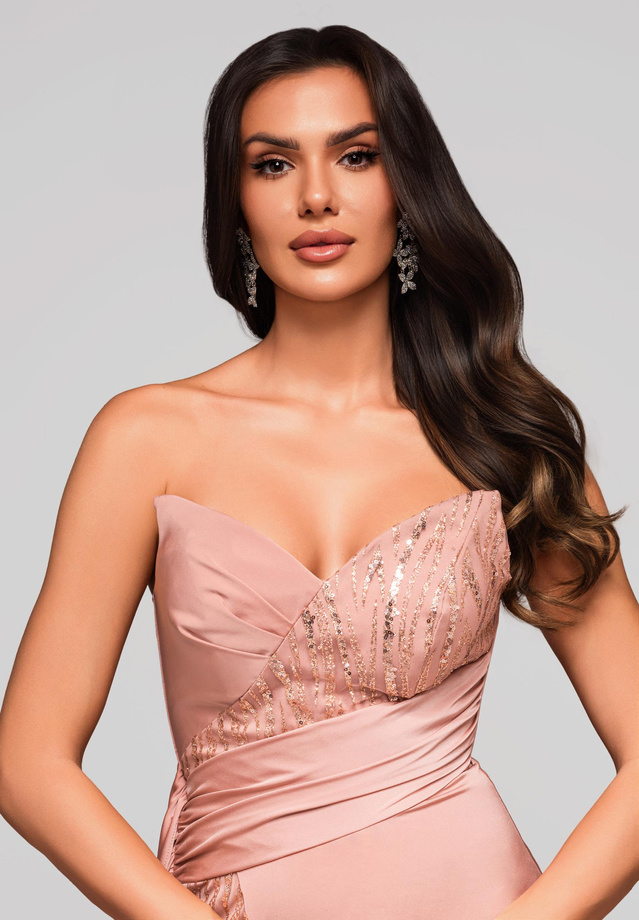 Evening dress LA-OM-DLR189 - old pink