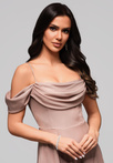 Evening dress LA-OM-DLR038 - beige