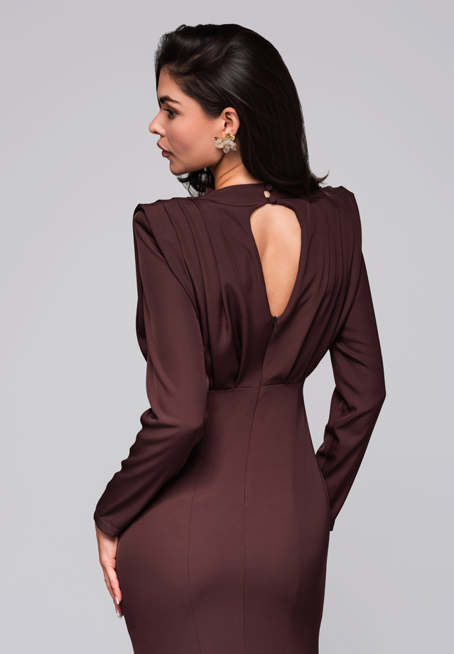 Evening dress LA-OM-DLR024 - brown