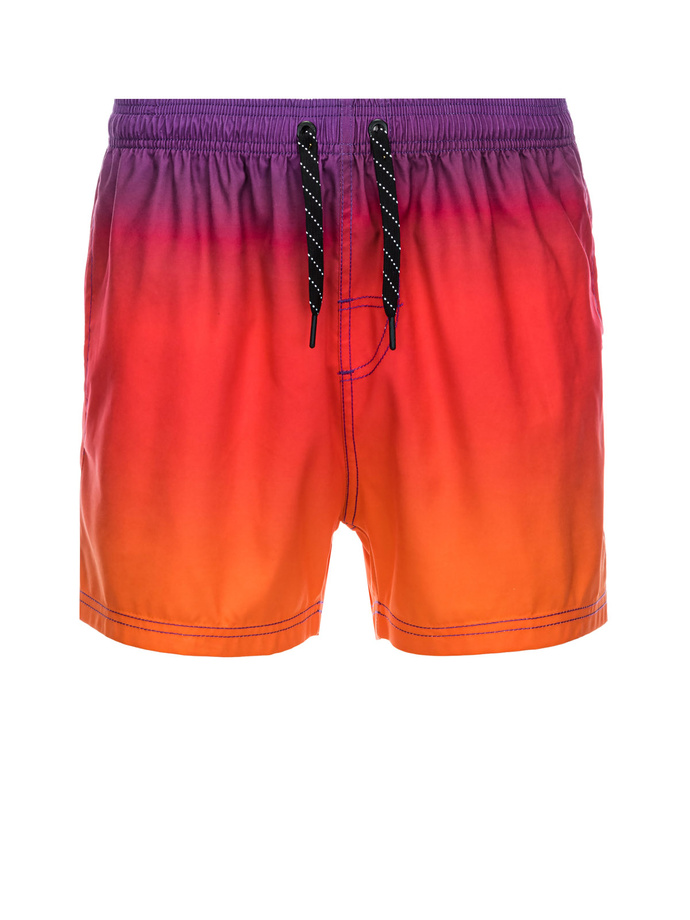 Men's swimming trunks ombre effect - orange V17 OM-SRBS-0125