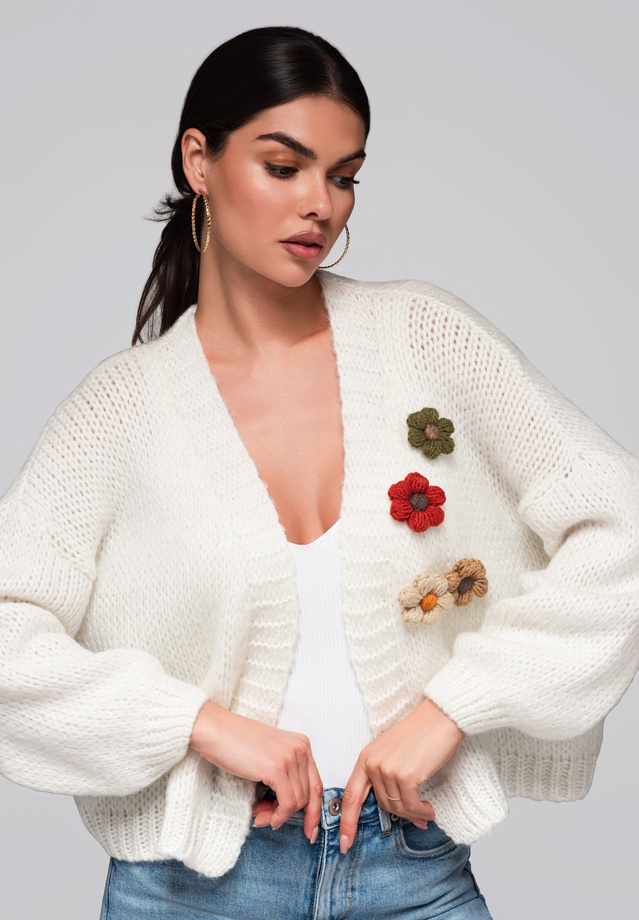 Women's sweater LW-SWCD-0101 cream