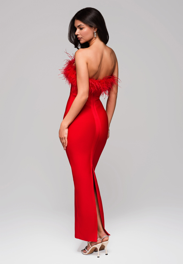 Evening dress LA-OM-DLR239 red