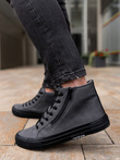 Trampki męskie sneakersy - grafitowe V4 T352