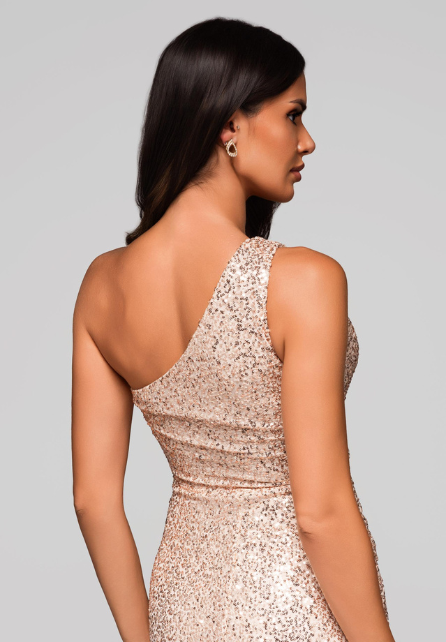 Evening dress LA-OM-DLR225 - gold