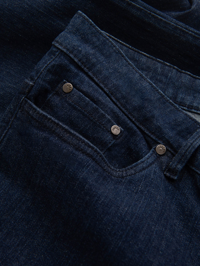 Men's classic denim REGULAR FIT pants - indigo V1 OM-PADP-0152