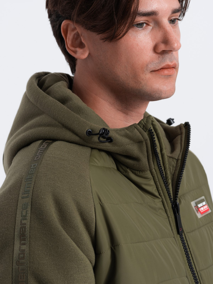 Men's mid-season jacket - olive C601