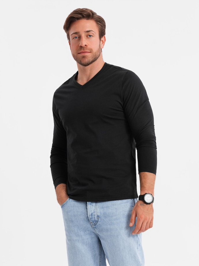 Zestaw longsleeve męski V-NECK - mix 2-pak V2 Z41