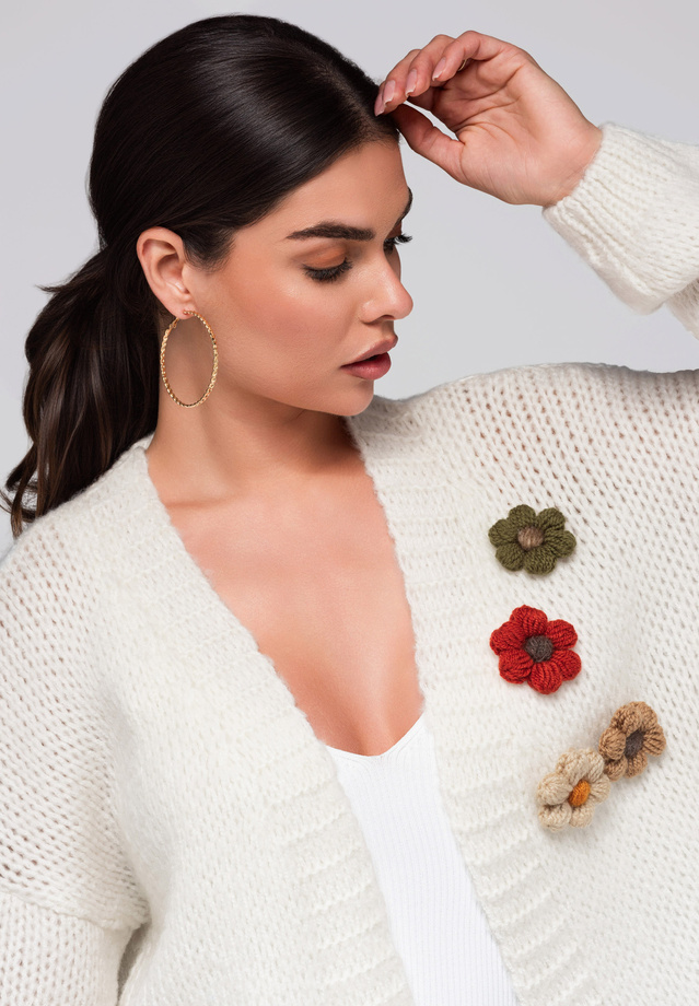 Sweter damski LW-SWCD-0101 cream