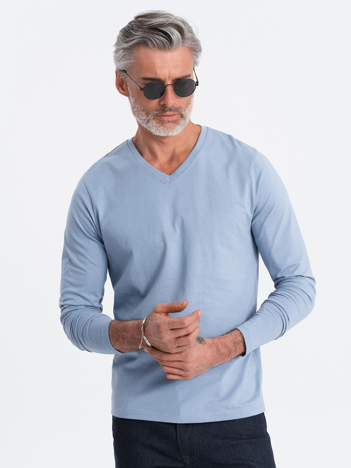 Men's V-NECK longsleeve set - mix 2-pack V6 Z41