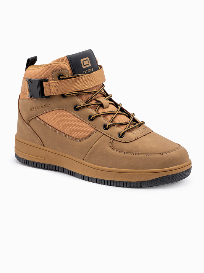 Buty męskie sneakersy za kostkę - camel V3 T317