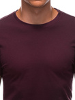 Men's plain t-shirt EM-TSBS-0100 - burgundy