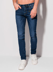 Spodnie męskie jeansowe P1301 - ciemnoniebieskie