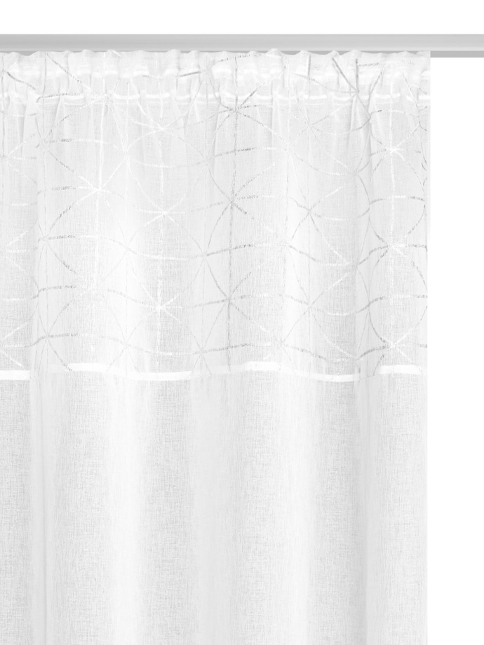 Glossy curtain 140x270 A641 - white