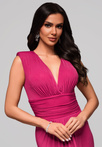 Evening dress LA-OM-DLR084 - fuchsia