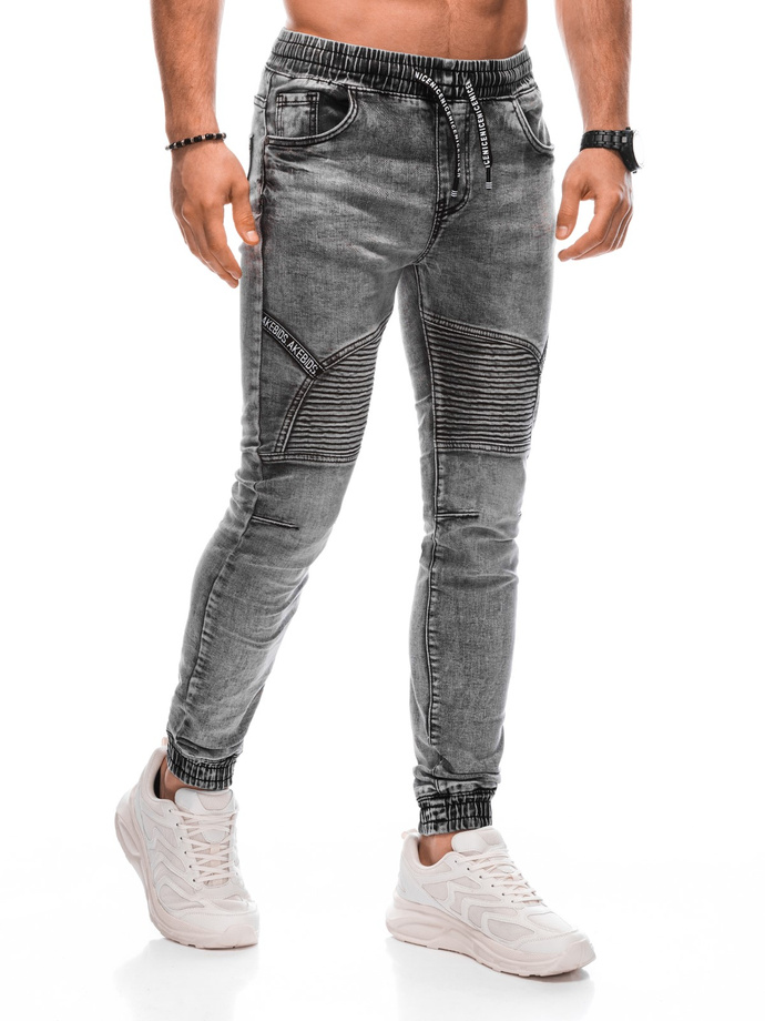 Men's pants joggers P1378 - grey